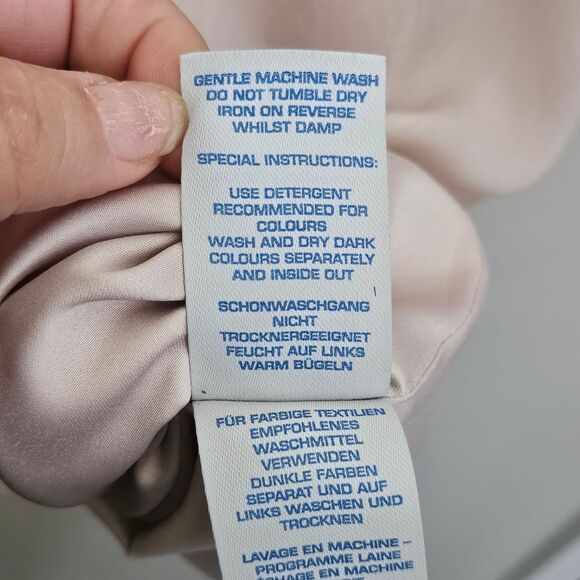 Boden Pink Sheer Elegant Pleated Midi Cap Sleeve Dress Size 6L - Picture 10 of 11